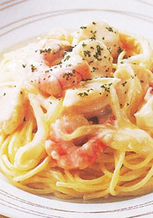 シーフードクリームパスタ♪-レシピのメイン写真