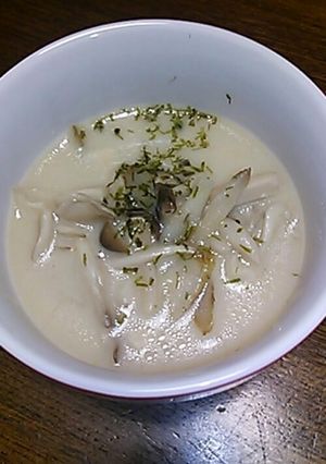 ゴボウときのこのクリーミースープ-レシピのメイン写真