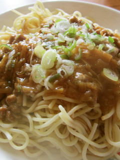 納豆となめ茸のパスタ-レシピのメイン写真