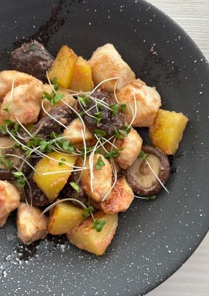 鶏ささみとじゃがいもの手抜きたらこ炒め-レシピのメイン写真