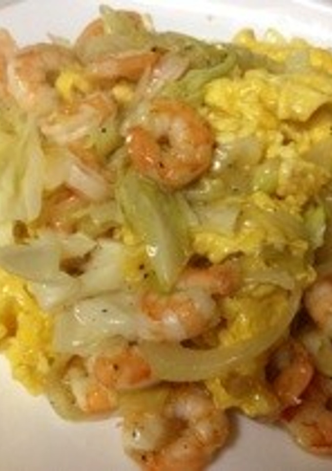 中華風海老とキャベツの炒め物-レシピのメイン写真