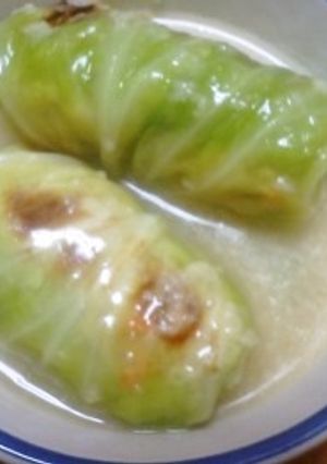 フライパンで簡単　鶏とご飯ロールキャベツ-レシピのメイン写真