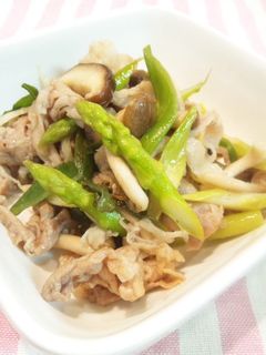 キノコと豚肉のネギ塩炒め。-レシピのメイン写真