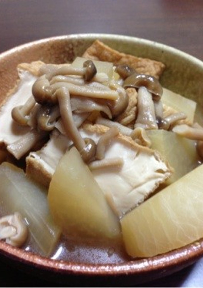 ☆厚揚げと大根の麺つゆ煮☆-レシピのメイン写真