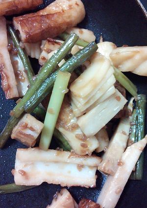 筍とちくわの醤油麹炒め(塩麹でも可)-レシピのメイン写真