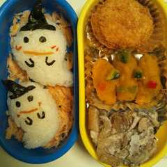 รูปของ キャラ弁☆ハロウィン♪おばけとかぼちゃ。