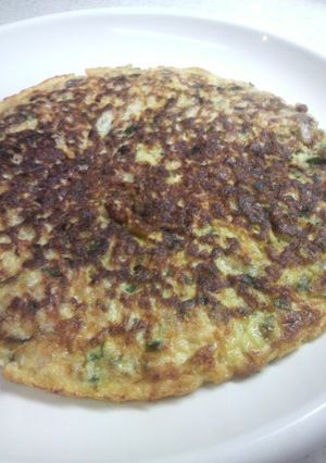 残り物。。。餃子の具で中華オムレツに変身-レシピのメイン写真