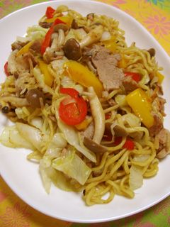 グリーンカレー焼きそば-レシピのメイン写真