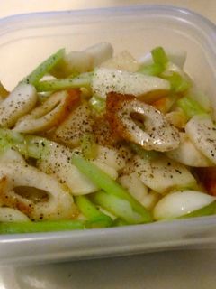 カブと竹輪の麺つゆ黒胡椒炒め-レシピのメイン写真