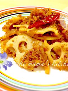 ஐ肉味噌で簡単時短☆レンコン甘辛炒めஐஃ-レシピのメイン写真