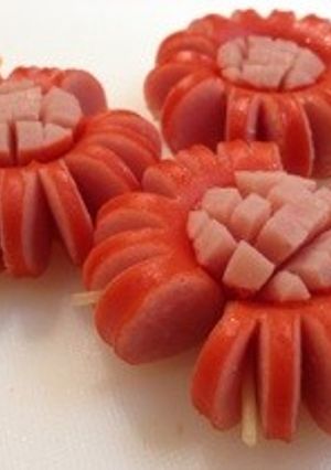 キャラ弁☆ひまわりウィンナー-レシピのメイン写真