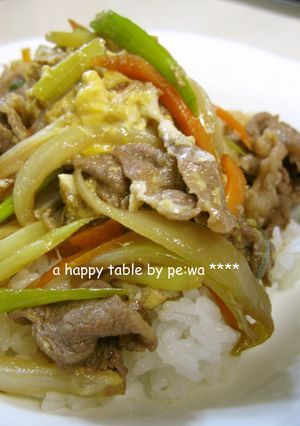 野菜たっぷり！極旨あっさり牛丼。-レシピのメイン写真