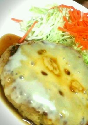 ヘルシー！照り焼きつくねハンバーグ-レシピのメイン写真