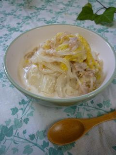 白菜とマロニーの塩麹ミルク煮-レシピのメイン写真