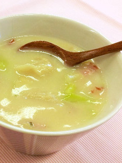 味噌クリ朝ごはんすいとん-レシピのメイン写真