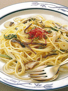山菜のスープスパゲティ♪-レシピのメイン写真