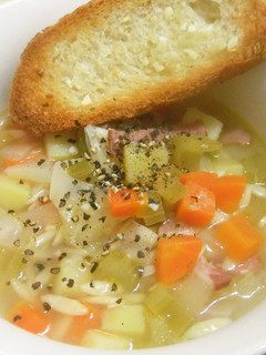 米パスタ&野菜のスープ-レシピのメイン写真