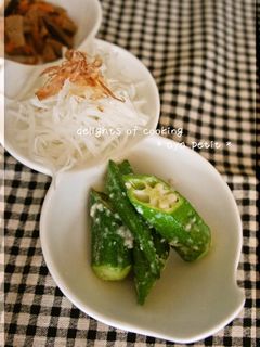 ☆ オクラの塩麹deナムル風 ☆-レシピのメイン写真