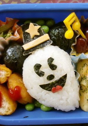 キャラ弁♪ハロウィン☆おばけミッキー♪-レシピのメイン写真