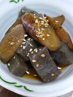 ごぼうとこんにゃく炒め煮(⌒‐⌒)-レシピのメイン写真