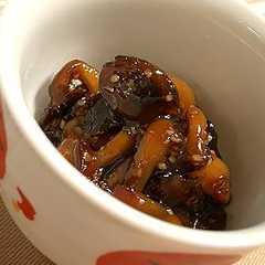 รูปของ こってり。　しめじとくるみの甘辛煮