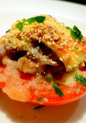 スタッフドトマトのオーブン焼き-レシピのメイン写真