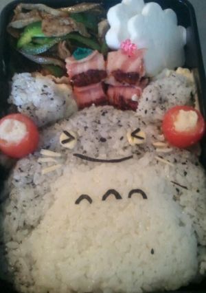 トトロキャラ弁当-レシピのメイン写真
