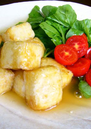 簡単☆揚出し豆腐と野菜添え-レシピのメイン写真