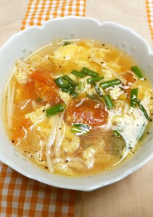トマトと卵のスープ♪-レシピのメイン写真