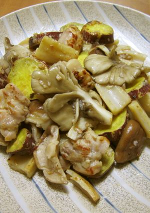 ✿鶏肉と秋野菜の白だし塩麹炒め✿-レシピのメイン写真