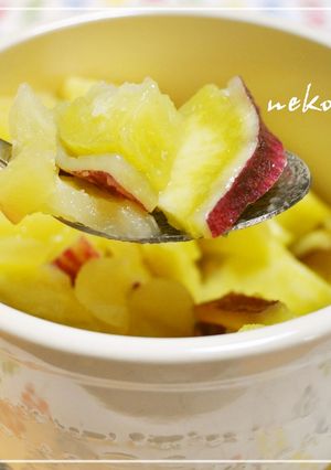 秋の味＊さつま芋とりんごの甘煮＊-レシピのメイン写真