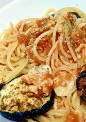 ナスのミートソーススパゲティ-レシピのメイン写真