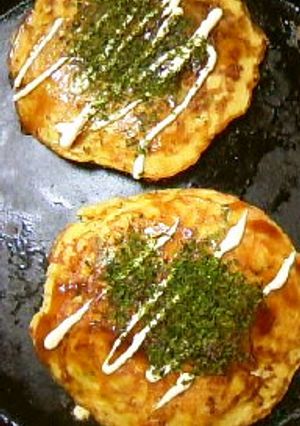 豆腐と野菜入りふわふわお好み焼き！-レシピのメイン写真