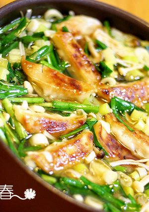 焼き餃子で餃子鍋-レシピのメイン写真