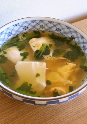 くずし豆腐と卵のスープ*-レシピのメイン写真