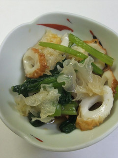 白きくらげとちくわの酢の物-レシピのメイン写真