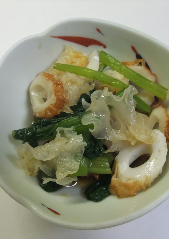 白きくらげとちくわの酢の物-レシピのメイン写真
