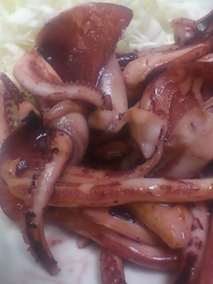 奈良漬の粕でイカの耳と足の炒め物だワン-レシピのメイン写真