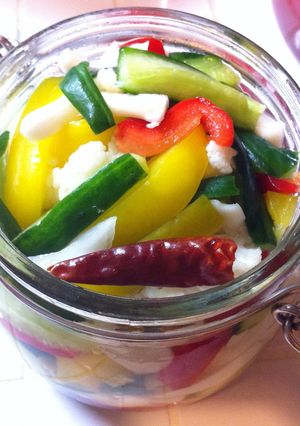 白ワインビネガーで野菜のピクルス-レシピのメイン写真