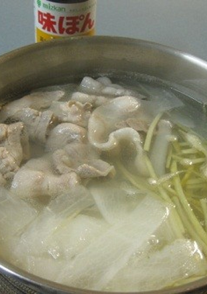 大根とゴボウと豚肉の３点おかず鍋-レシピのメイン写真
