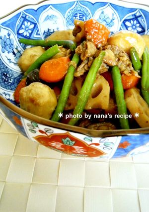 お正月に！豚・レンコンで筑前煮風-レシピのメイン写真