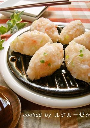 マロニーで☆ぷりっぷり海老蒸し餃子-レシピのメイン写真