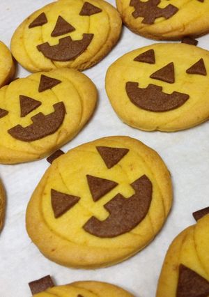 カボチャクッキー＊カボチャのオバケ-レシピのメイン写真