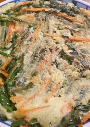 野菜たっぷりニラチヂミ-レシピのメイン写真
