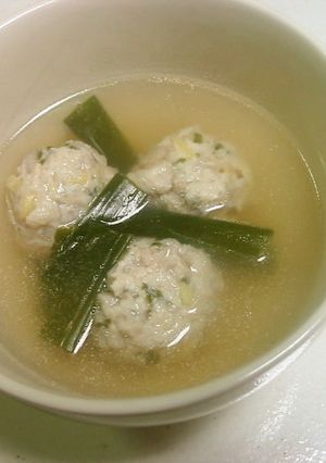 蓮根鶏団子のスープ-レシピのメイン写真