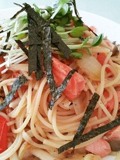 シャケとシメジの和風パスタ-レシピのメイン写真