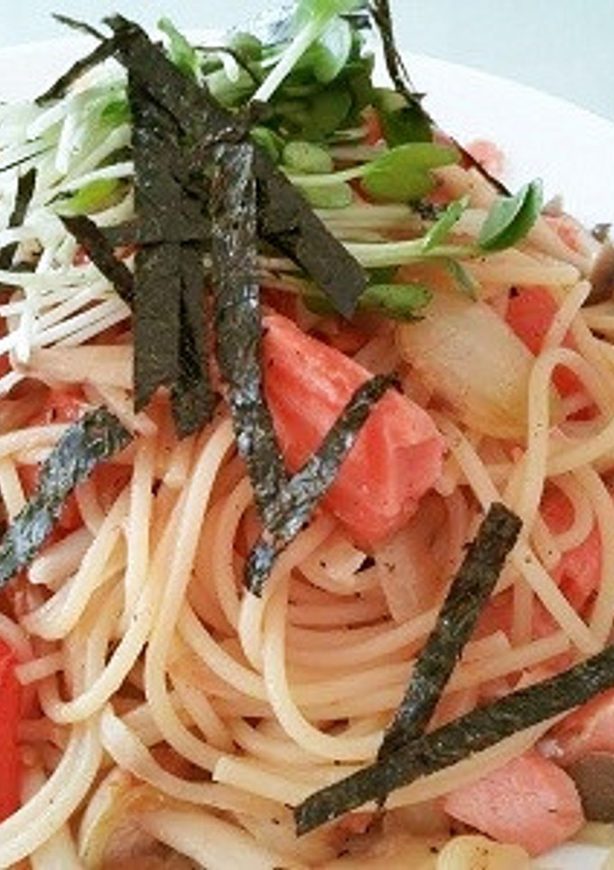 シャケとシメジの和風パスタ-レシピのメイン写真