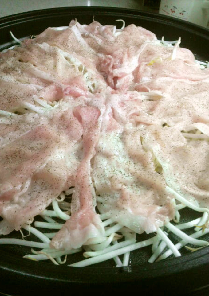 ☆もやしと豚肉の蒸し焼き☆簡単美味しい!-レシピのメイン写真
