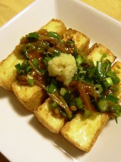 絹厚揚げのなめたけのせ~♪-レシピのメイン写真