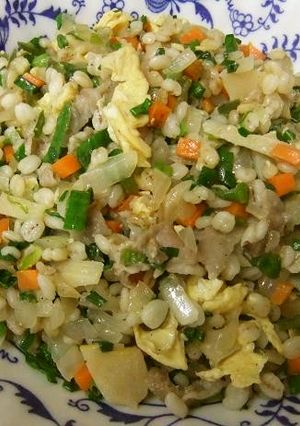 押し麦100%チャーハン-レシピのメイン写真